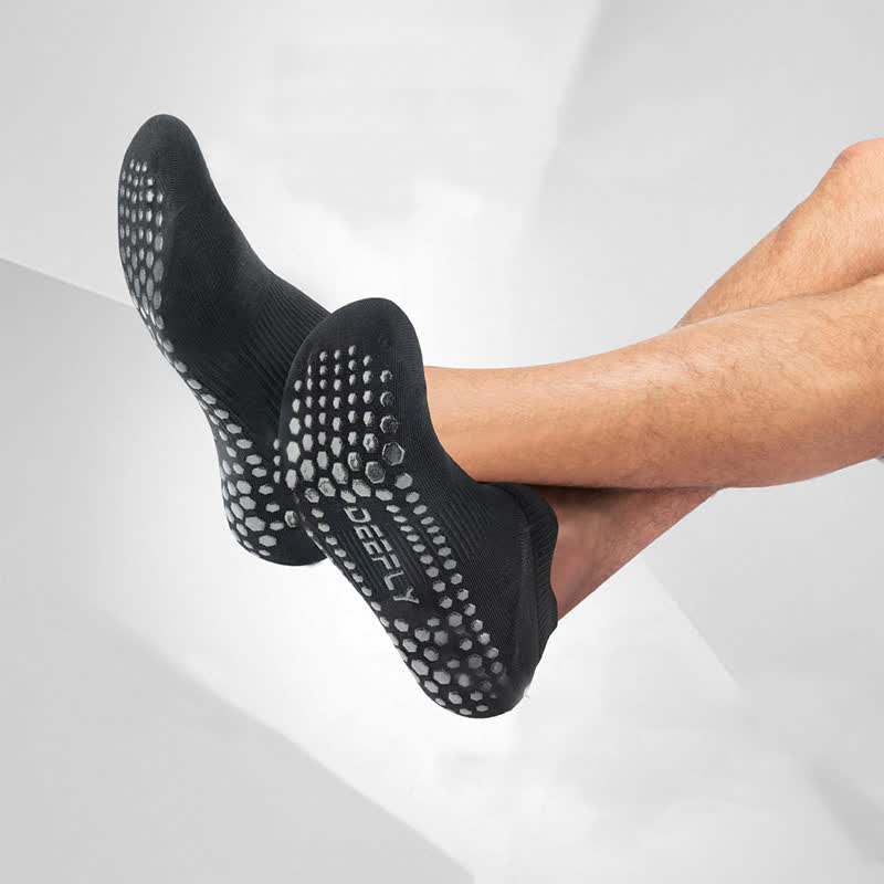 Solid Color Non-slip Breathable Yoga Sports Socks(3 Pairs)