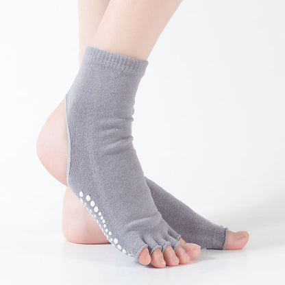 Open Toe Open Heel Yoga Sports Socks(6 Pairs)