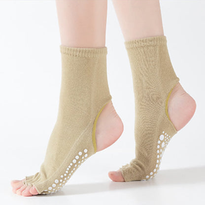 Open Toe Open Heel Yoga Sports Socks(6 Pairs)