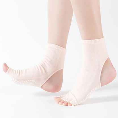 Open Toe Open Heel Yoga Sports Socks(6 Pairs)