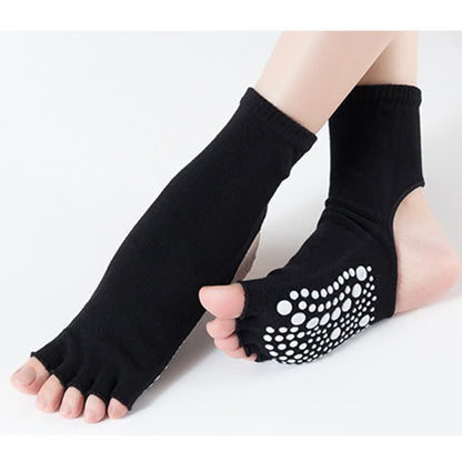 Open Toe Open Heel Yoga Sports Socks(6 Pairs)
