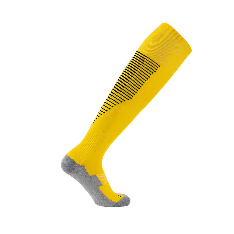 Sweat-absorbent Knee-high Sports Soccer Socks(5 Pairs)