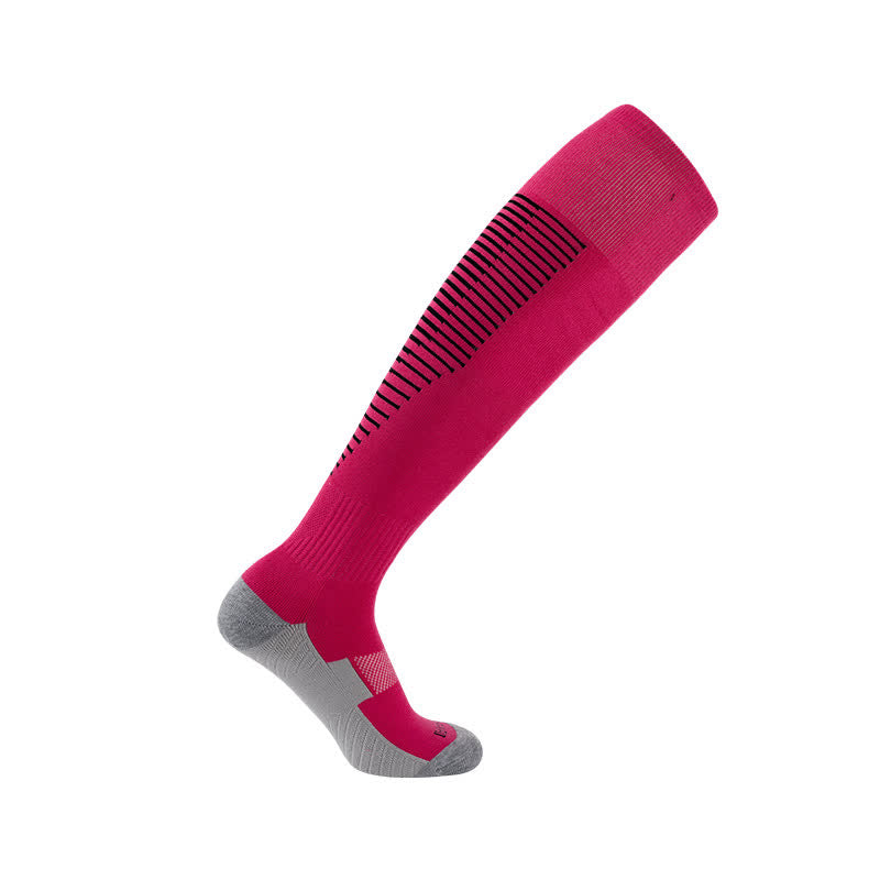 Sweat-absorbent Knee-high Sports Soccer Socks(5 Pairs)