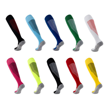 Sweat-absorbent Knee-high Sports Soccer Socks(5 Pairs)