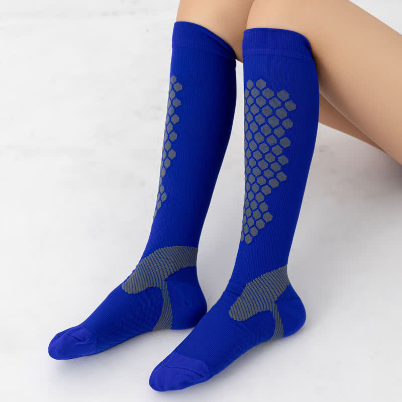 Geometric Pattern Compression Socks(3 Pairs)