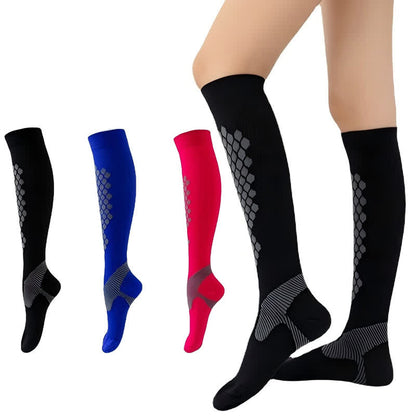 Geometric Pattern Compression Socks(3 Pairs)
