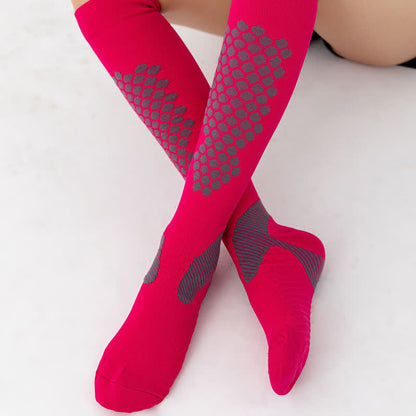 Geometric Pattern Compression Socks(3 Pairs) - image 5