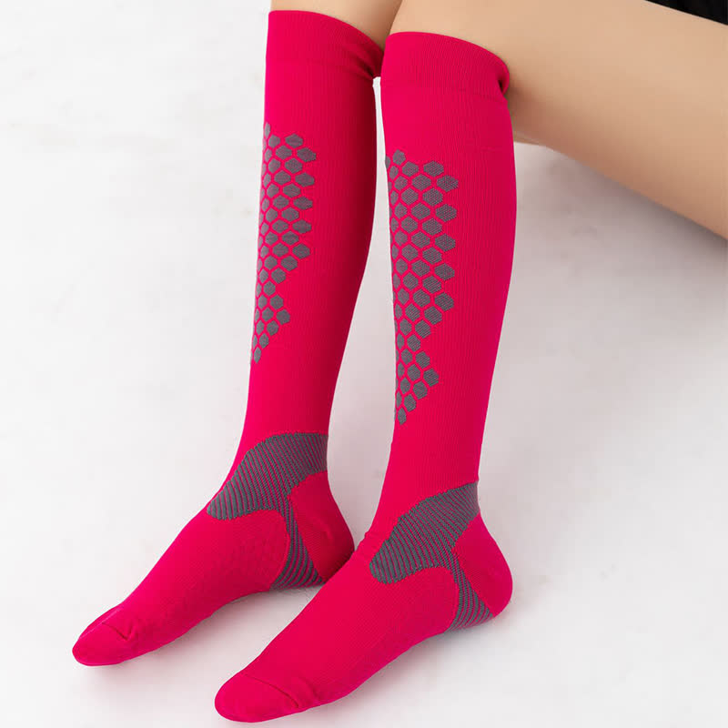 Geometric Pattern Compression Socks(3 Pairs)