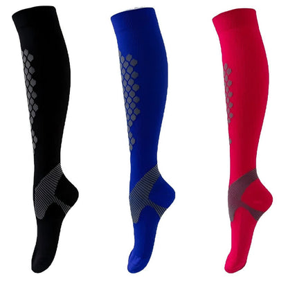 Geometric Pattern Compression Socks(3 Pairs)