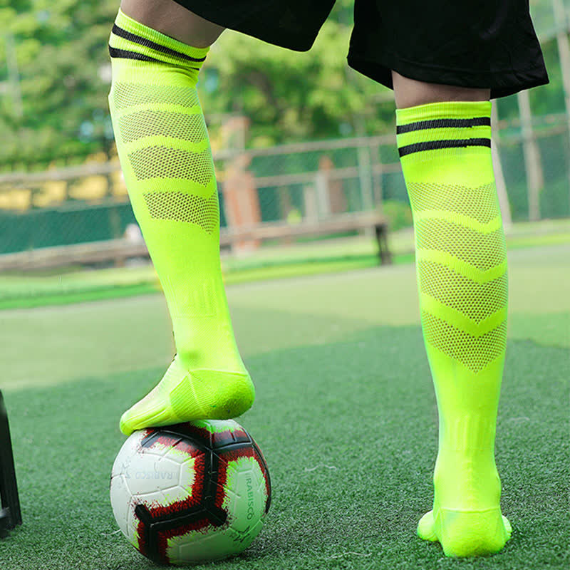 Sweat-absorbent Non-slip Knee-high Soccer Socks(5 Pairs)