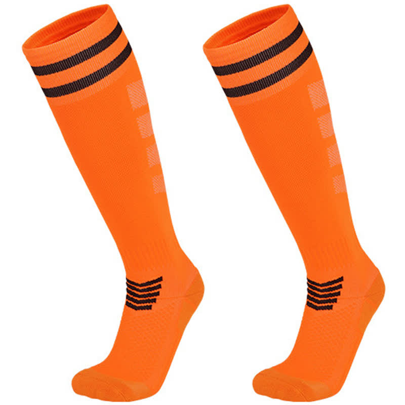 Sweat-absorbent Non-slip Knee-high Soccer Socks(5 Pairs)