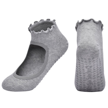 Non-Slip Cotton Open Instep Yoga Socks(6 Pairs)