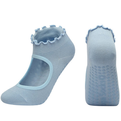 Non-Slip Cotton Open Instep Yoga Socks(6 Pairs)