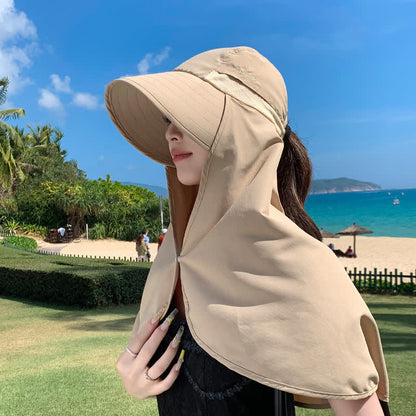 Wide Brim Waterproof Sun Hat with Neck Flap - image 7