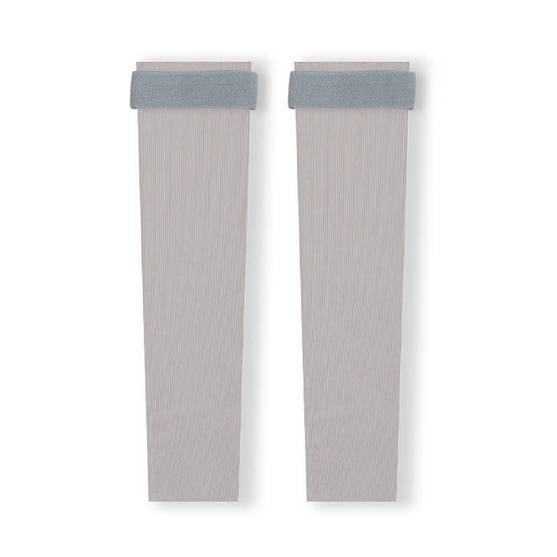 Lightweight Seamless Leg Sleeves with Strap - Grey - XL - image 10
