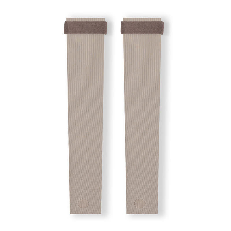 Lightweight Seamless Stirrup Leg Sleeves with Strap - Camel - XL - image 5