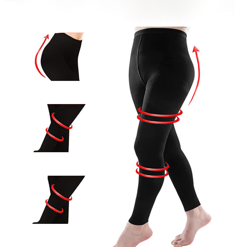 Plus Size Medical Compression Tights(30-40mmhg) - image 1