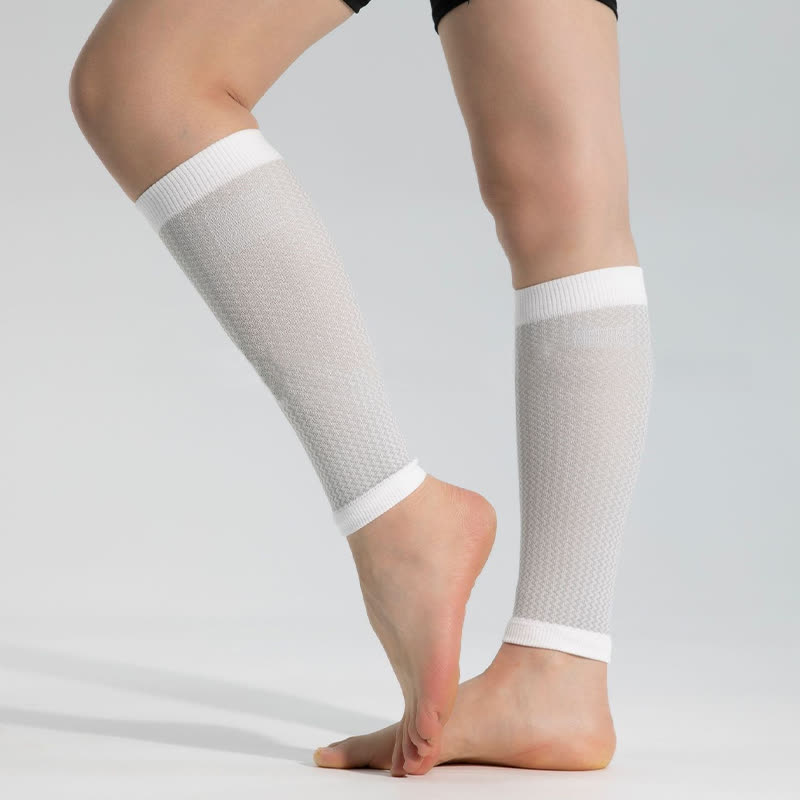 Contrast Trim Sports Calf Compression Sleeves
