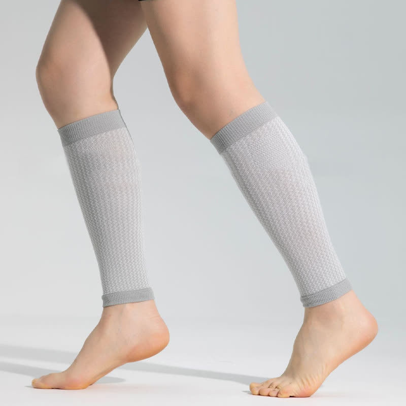 Contrast Trim Sports Calf Compression Sleeves