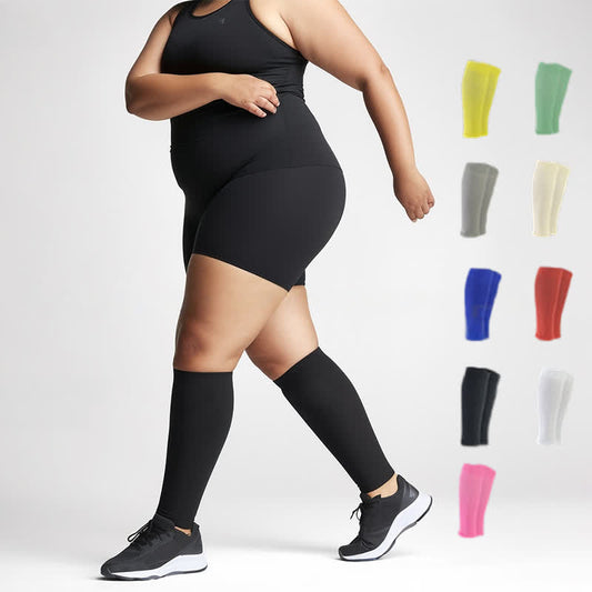 Plus Size Solid Color Calf Compression Sleeves