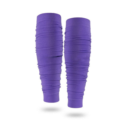 Outdoor Ruched Compression Calf Sleeves - Purple - One Size - image 17