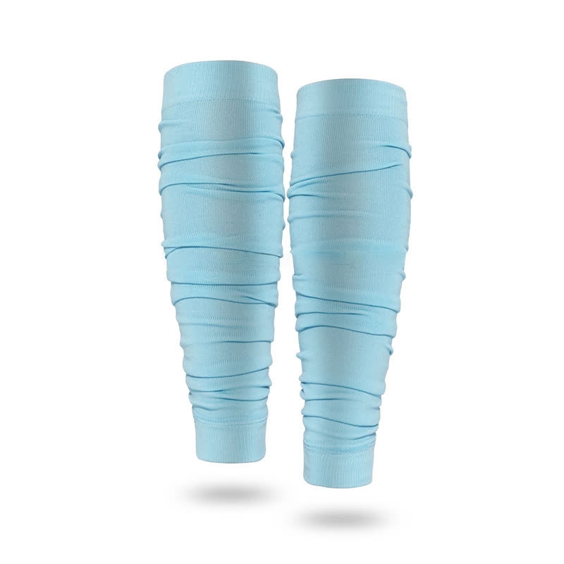 Outdoor Ruched Compression Calf Sleeves