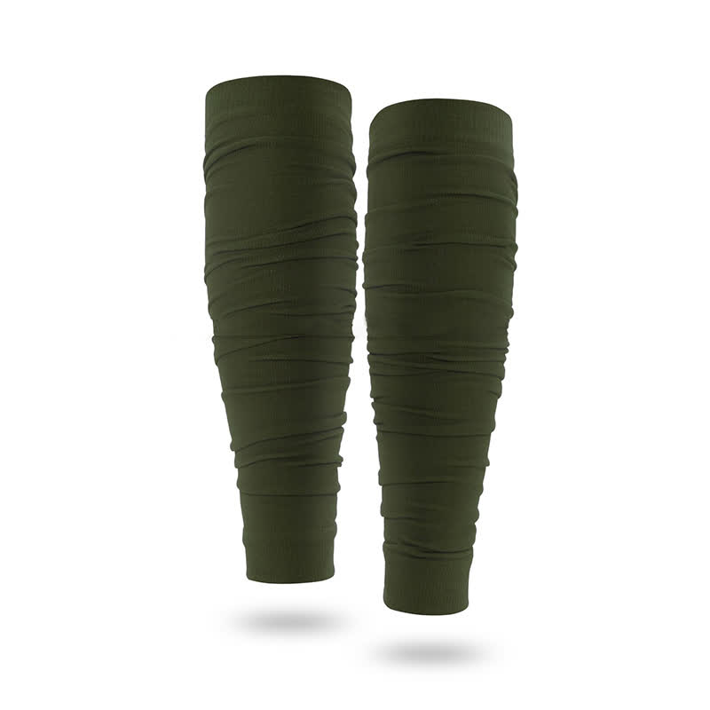 Outdoor Ruched Compression Calf Sleeves