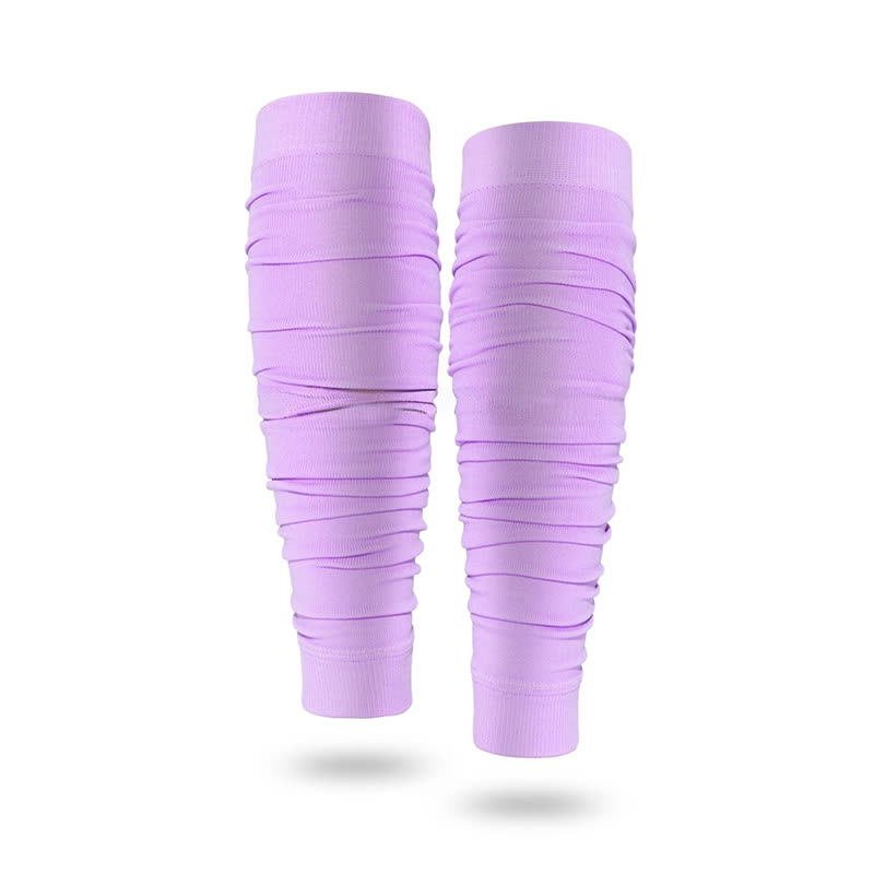 Outdoor Ruched Compression Calf Sleeves