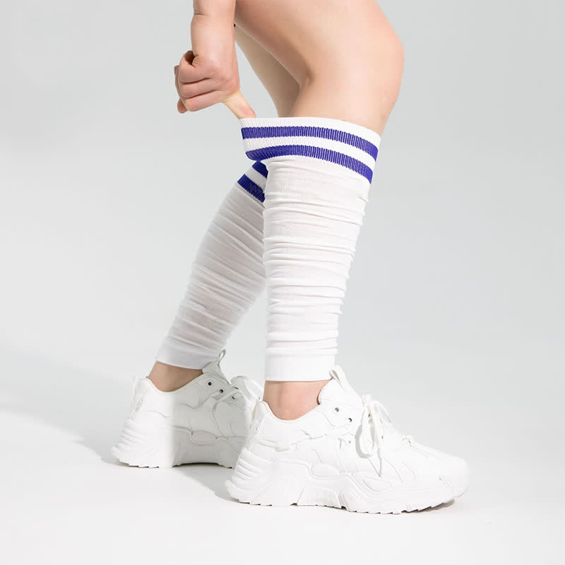 Double Stripe Ruched Compression Calf Sleeves - image 12