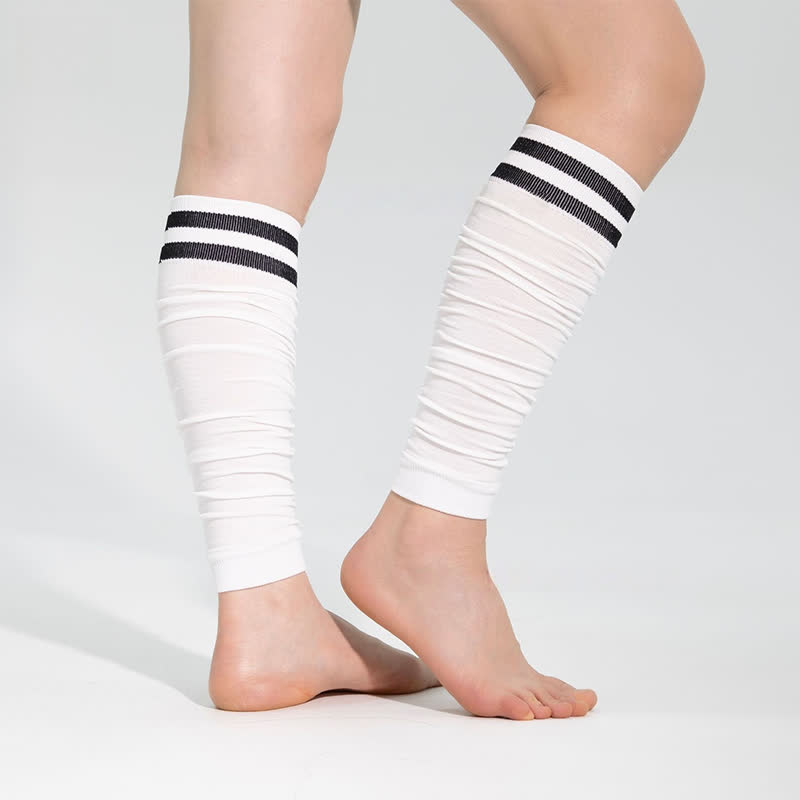Double Stripe Ruched Compression Calf Sleeves - image 4