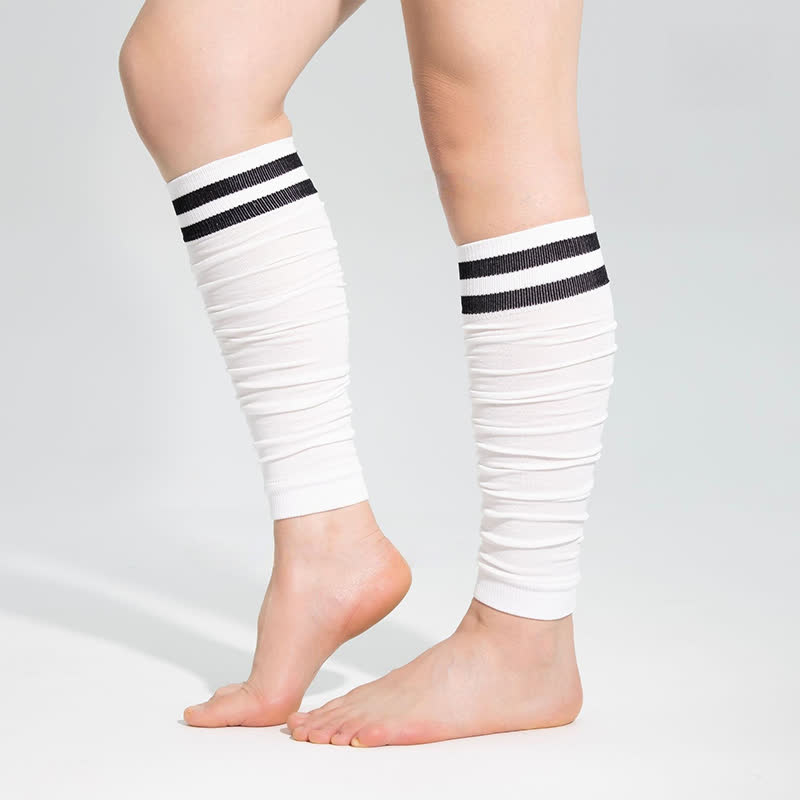 Double Stripe Ruched Compression Calf Sleeves - image 3