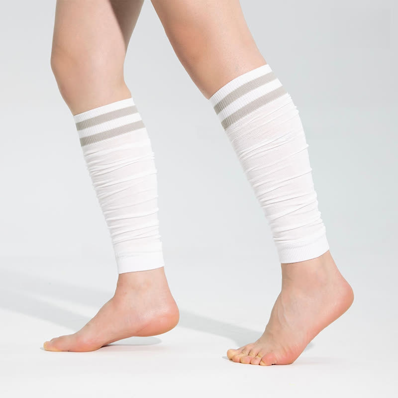 Double Stripe Ruched Compression Calf Sleeves - image 7