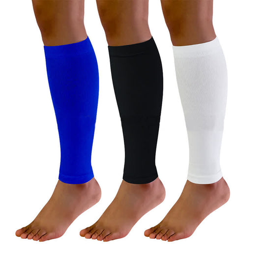 Solid Color Football Calf Compression Sleeves(3 Pairs)