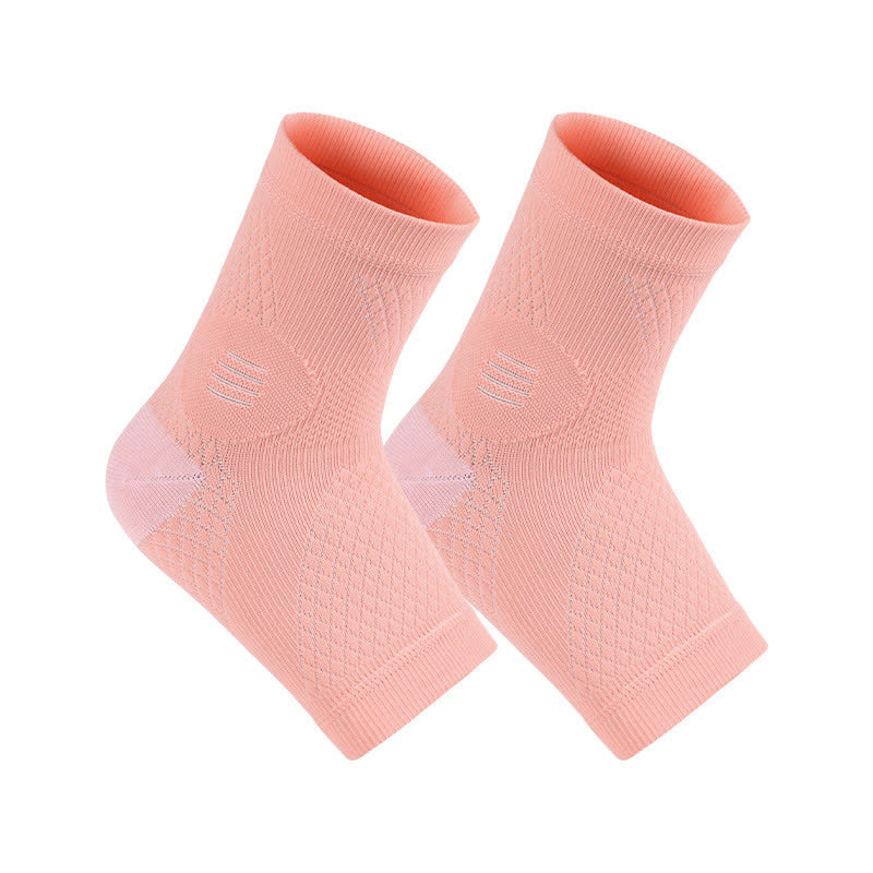High Elastic Ultra-thin Sports Compression Ankle Braces - Pink - XL - image 9
