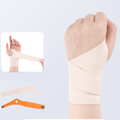 Lightweight Wrap-around Compression Sports Wrist Sleeves - Beige - One Size - image 9