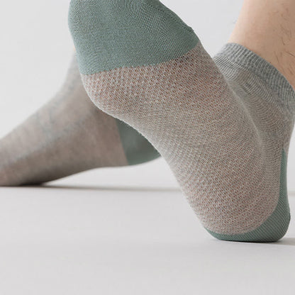 Non-slip Heel Mesh Breathable Ankle Socks(6 Pairs)