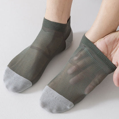 Non-slip Heel Mesh Breathable Ankle Socks(6 Pairs)