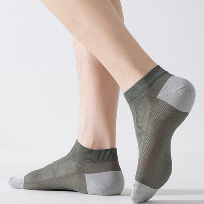 Non-slip Heel Mesh Breathable Ankle Socks(6 Pairs)