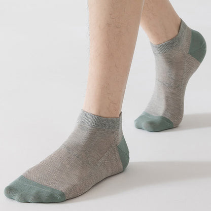 Non-slip Heel Mesh Breathable Ankle Socks(6 Pairs)