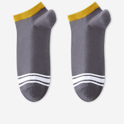 High Elastic Pure Cotton Antibacterial Ankle Socks(6 Pairs)