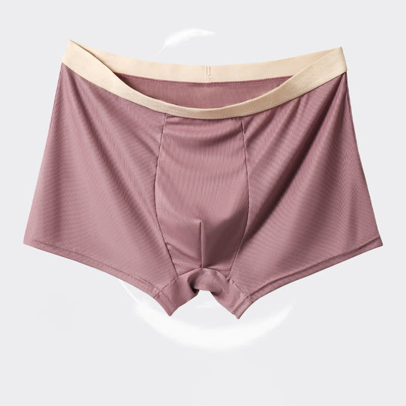 Men's High-waisted Ice Silk Boxer Briefs(3 Packs) - image 8