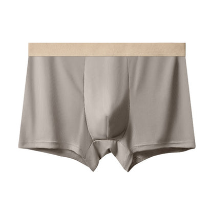 Men's High-waisted Ice Silk Boxer Briefs(3 Packs) - Light Gray - 10XL - image 2