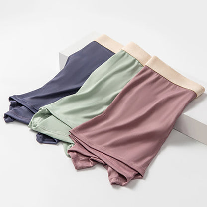 Men's High-waisted Ice Silk Boxer Briefs(3 Packs) - image 1