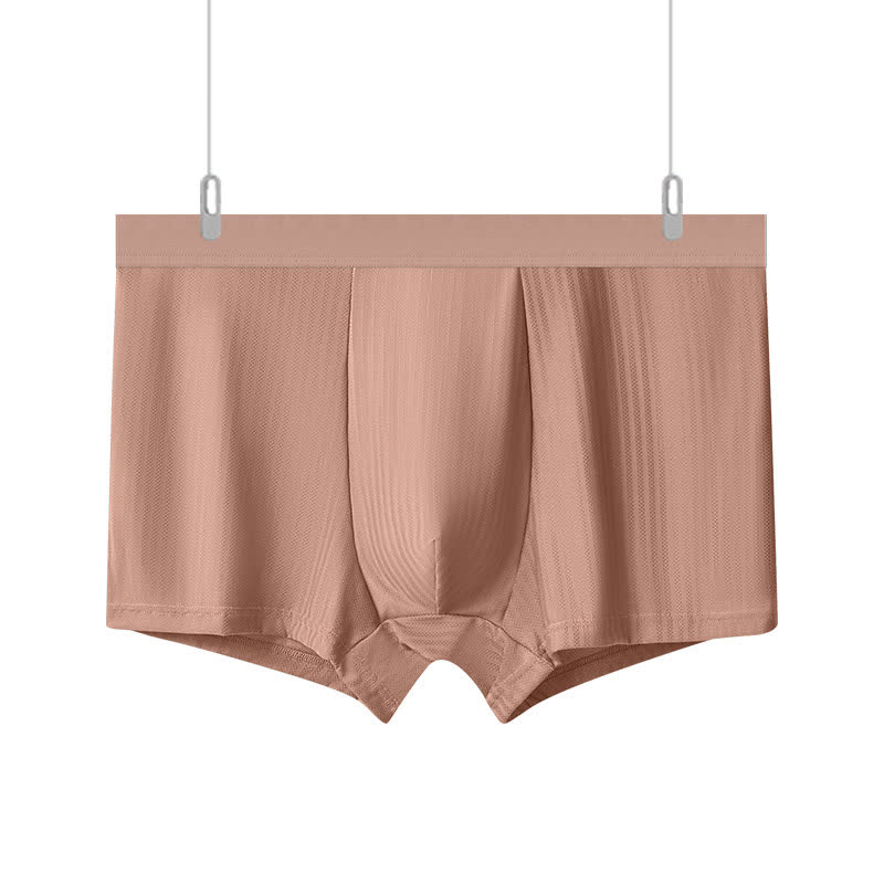 High Elastic Men's High-waisted Boxer Briefs(3 Packs) - Orange - 10XL - image 11