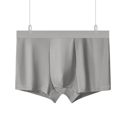 High Elastic Men's High-waisted Boxer Briefs(3 Packs) - Light Gray - 10XL - image 10