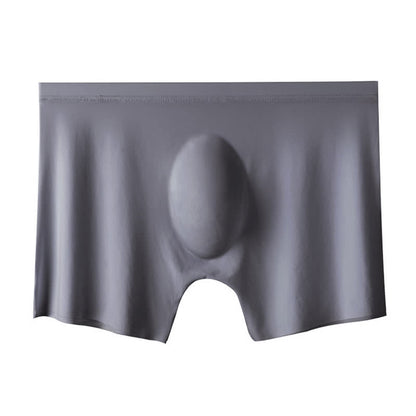 Breathable High Elastic Men's Ice Silk Boxer Briefs(3 Packs) - Dark Grey - 4XL - image 8