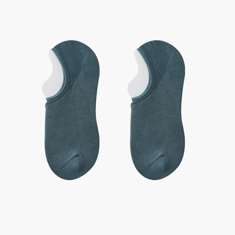 Solid Color Stretch No Show Socks(8 Pairs) - Green - EU42-48(US8.5-13) - image 11