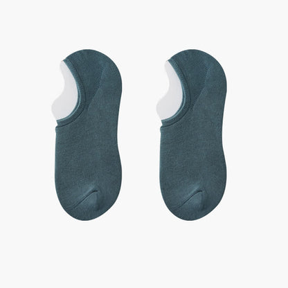 Solid Color Stretch No Show Socks(8 Pairs) - Green - EU42-48(US8.5-13) - image 11