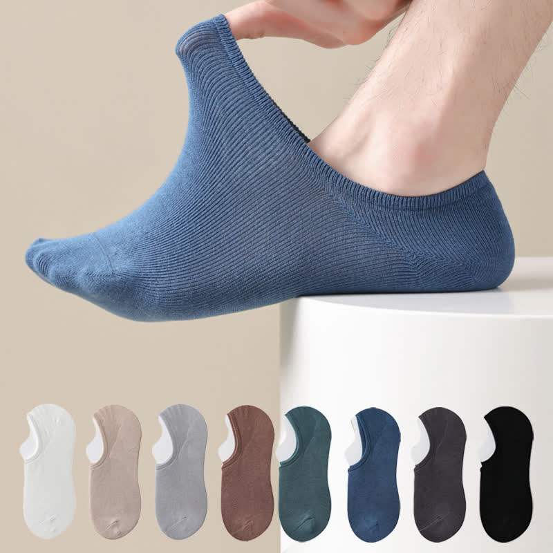 Solid Color Stretch No Show Socks(8 Pairs) - image 0