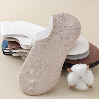 Solid Color Stretch No Show Socks(8 Pairs) - image 4